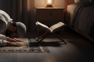 shalat tahajjud, tahajjud, shalat malam, Baca Al-Qur’an Sambil Tiduran