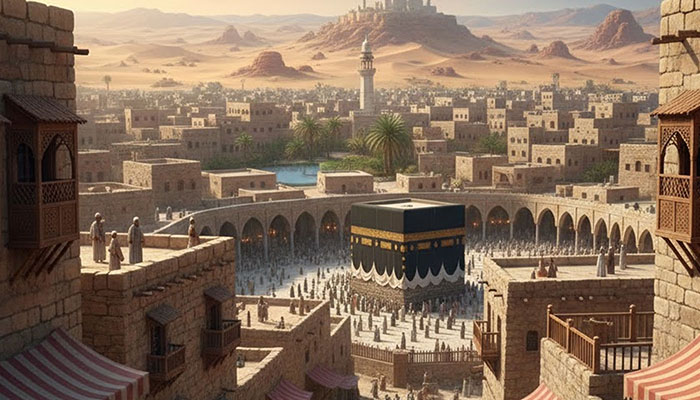 Jazirah Arab, Berhala, Pemilik Tanah Mekah, Ibrahim, Abu Bakar, Dhurrah, Rasulullah