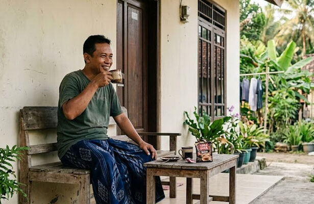 Kopi Sachet, Minum Kopi, rumah janda, janda
