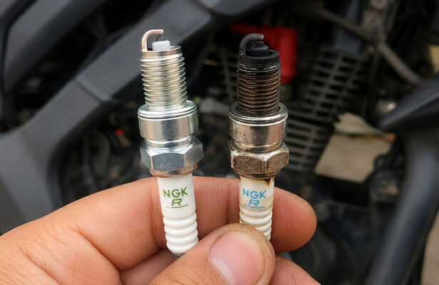 Penyebab Busi Motor Rusak, busi motor