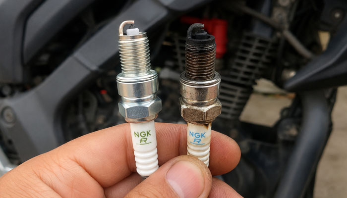 Penyebab Busi Motor Rusak, busi motor