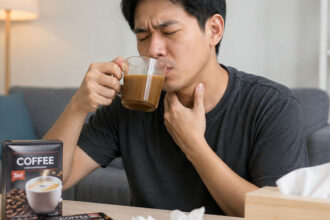 Radang Tenggorokan, Kopi