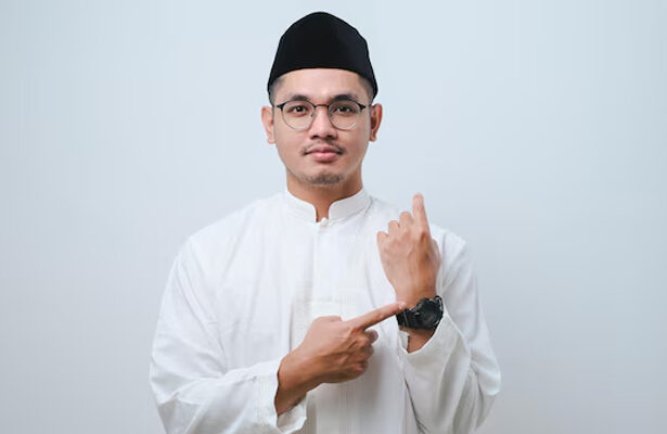 wudhu memakai jam tangan