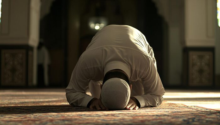 shalat sambil menangis