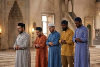 membaca surat yang sama di setiap rakaat, qabliyah subuh, shalat, menempelkan kaki