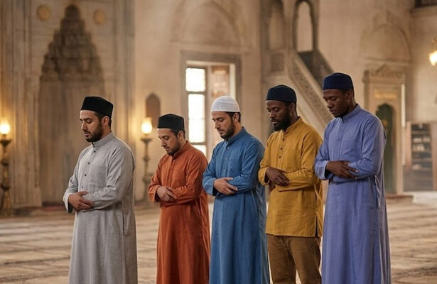 membaca surat yang sama di setiap rakaat, qabliyah subuh, shalat, menempelkan kaki