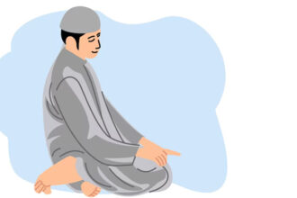 memejamkan mata ketika shalat