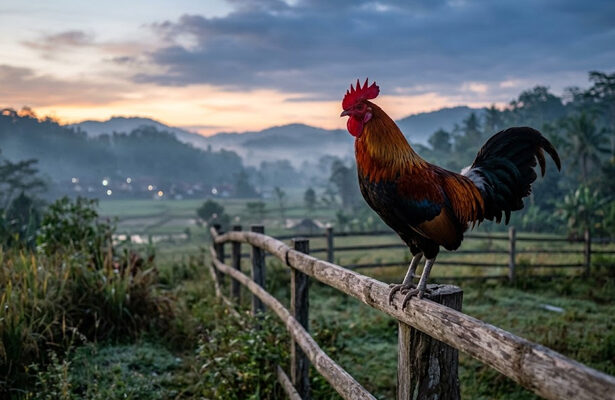 ayam berkokok