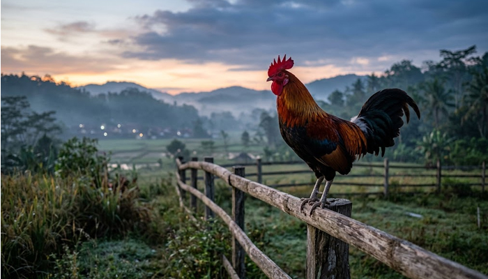 ayam berkokok