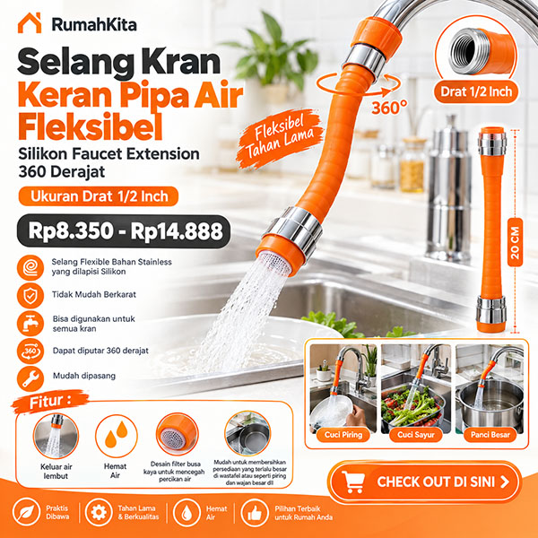 Banner Selang Keran Pipa Air
